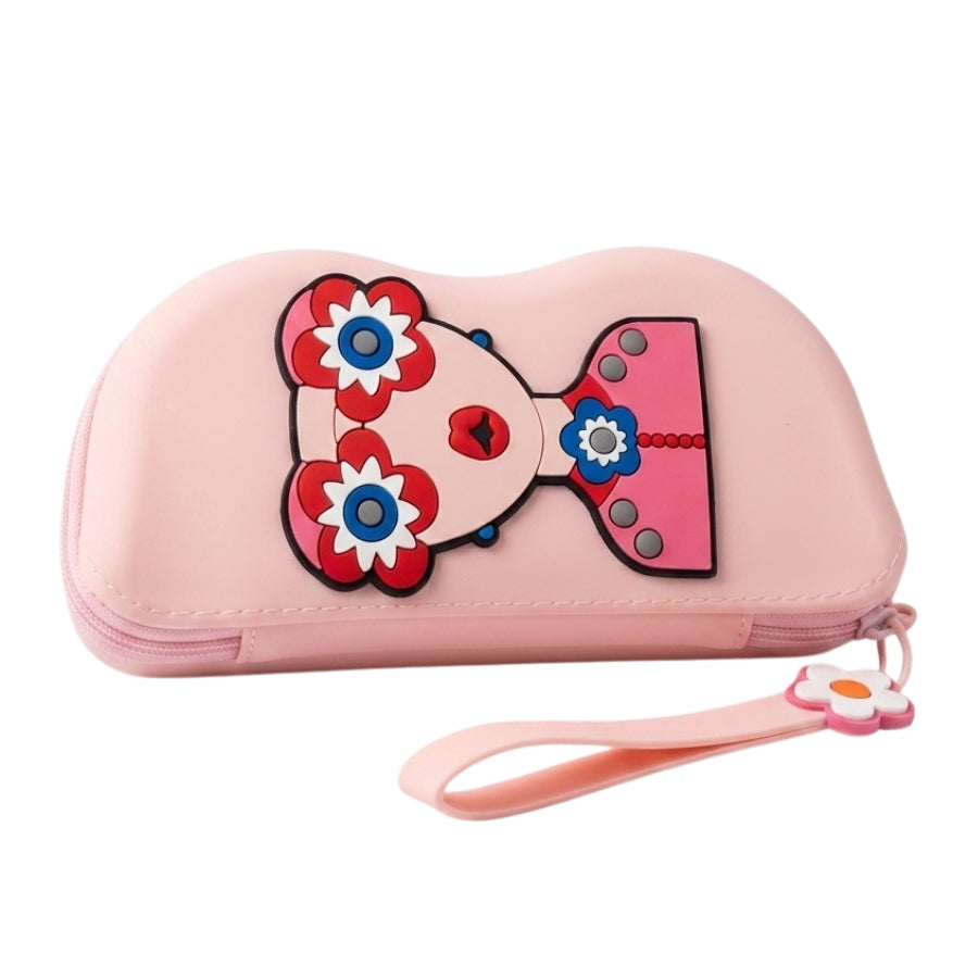 Floral Goggle Case Easy-Carry Zipper Organizer
