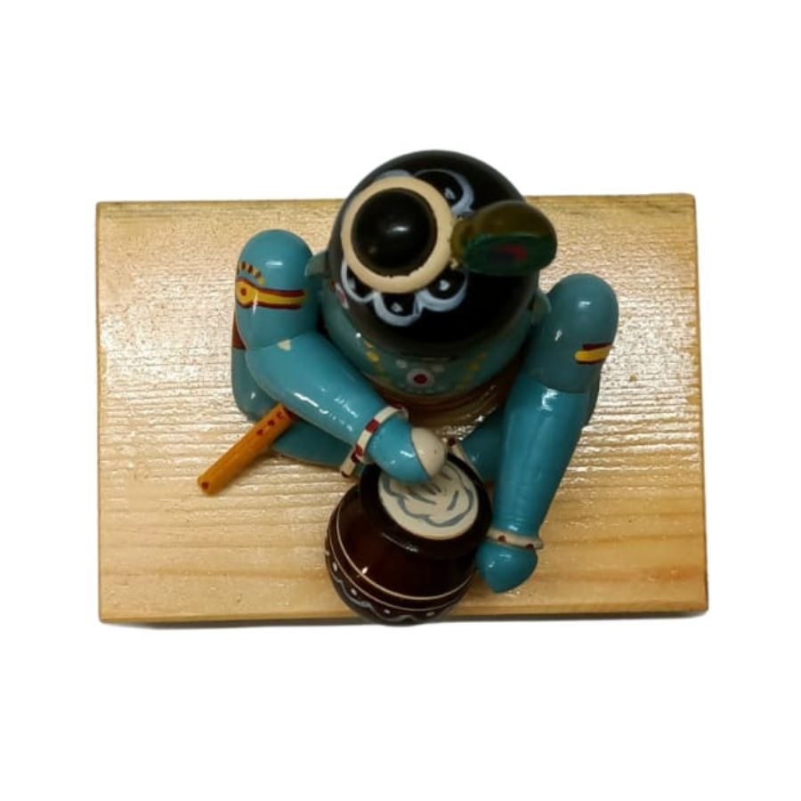 Indiafx Hand Crafted - Etikoppaka Wooden Sri Krishna