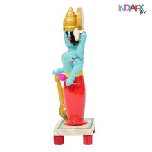 Divine Vibes Only! Handcrafted Etikoppaka Lord Vishnu Idol