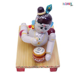 IndiaFx Handcrafted Etikoppaka Little Sri Krishna | 10 CM