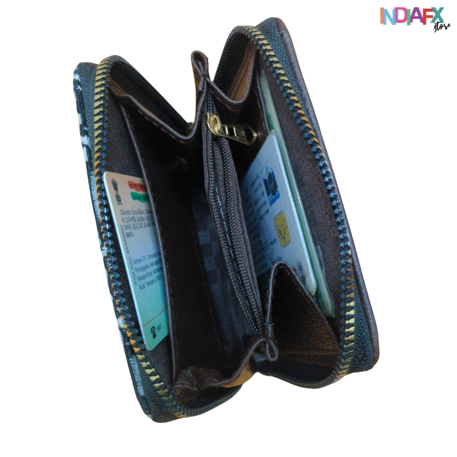 IndiaFx Everyday Chic Jacquard Wallet | Handmade with Love
