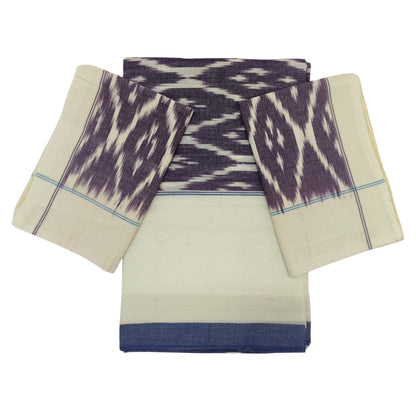 Handwoven Pochampally Ikat Bedsheet – 100% Cotton