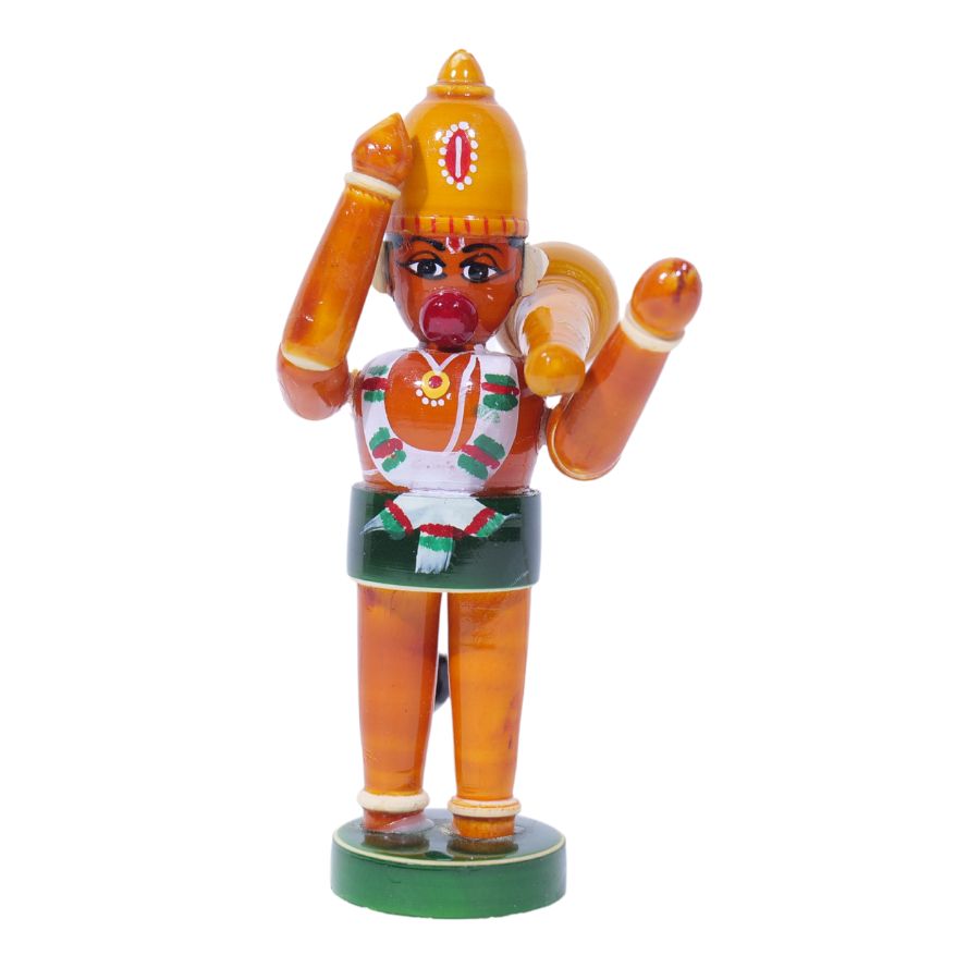 Handcrafted Etikoppaka Hanuman Showpiece