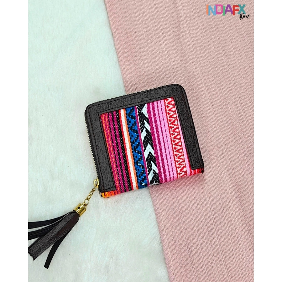 IndiaFx Everyday Chic Jacquard Wallet | Handmade with Love