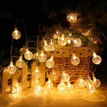 LED String Lights Window Curtain Lights with 25 LED Decorative Lighting Bubbles