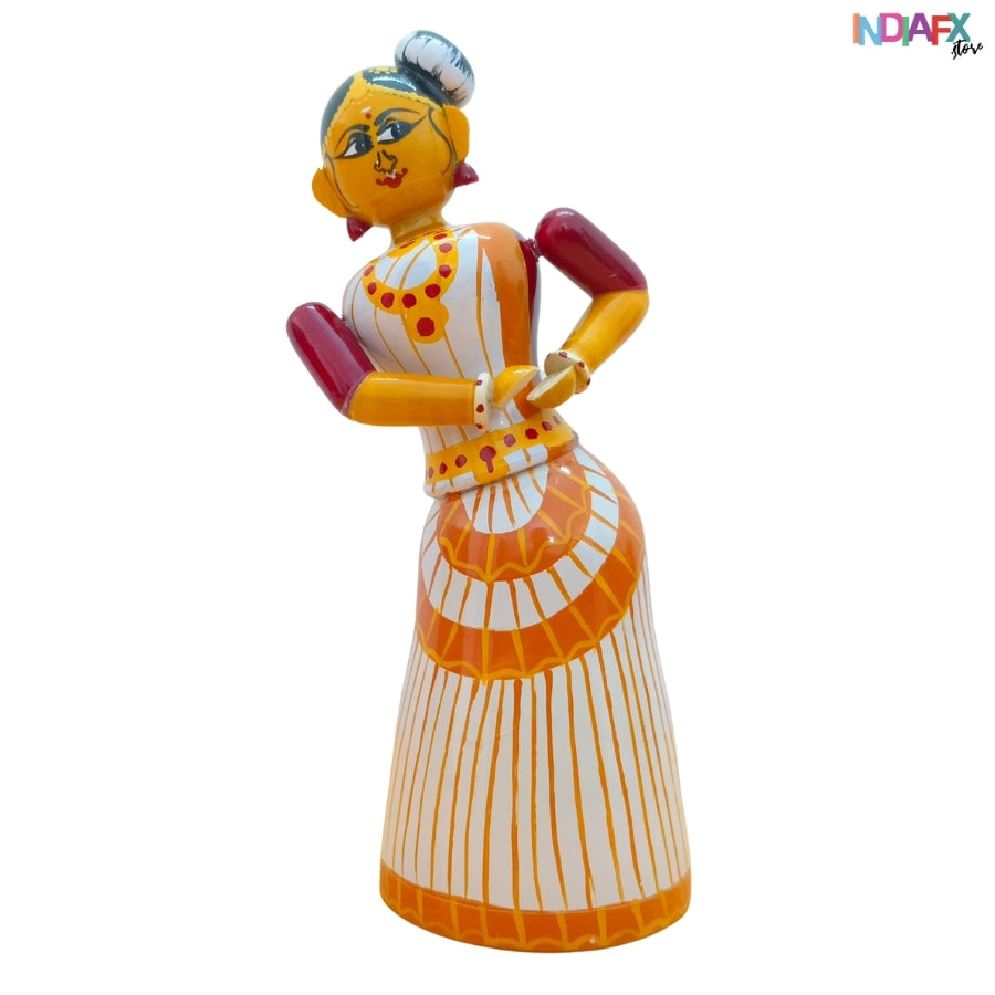 Kerala Natya Queen| Handcrafted Etikoppaka Showpiece