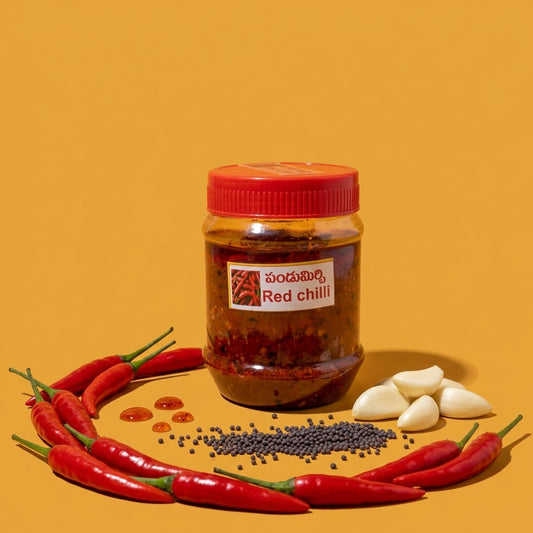 Spicy Red Chilli Pickle | Authentic Andhra