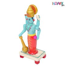 Divine Vibes Only! Handcrafted Etikoppaka Lord Vishnu Idol