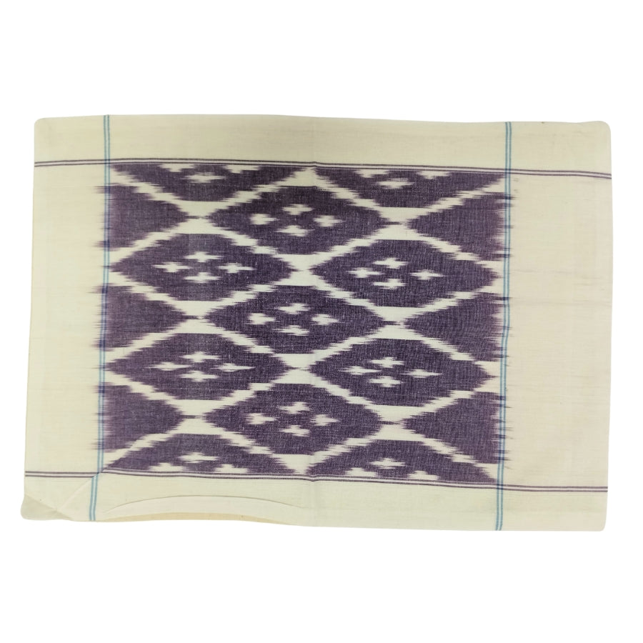 Handwoven Pochampally Ikat Bedsheet – 100% Cotton