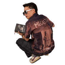 Megastar Brown Chanderi Shirt – Buddha-Inspired Streetwear | Premium Aesthetic