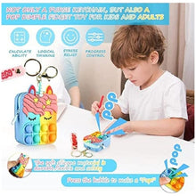 Unicorn Pop It Bag Zipper Purse With key Chain | Pack Of 2