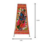 Handmade Goat Leather Lamp | Hand-Painted Beauty | 12 Inch