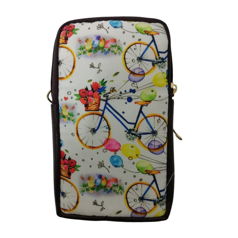 Ikkat Printed Cell Phone Sling Bag