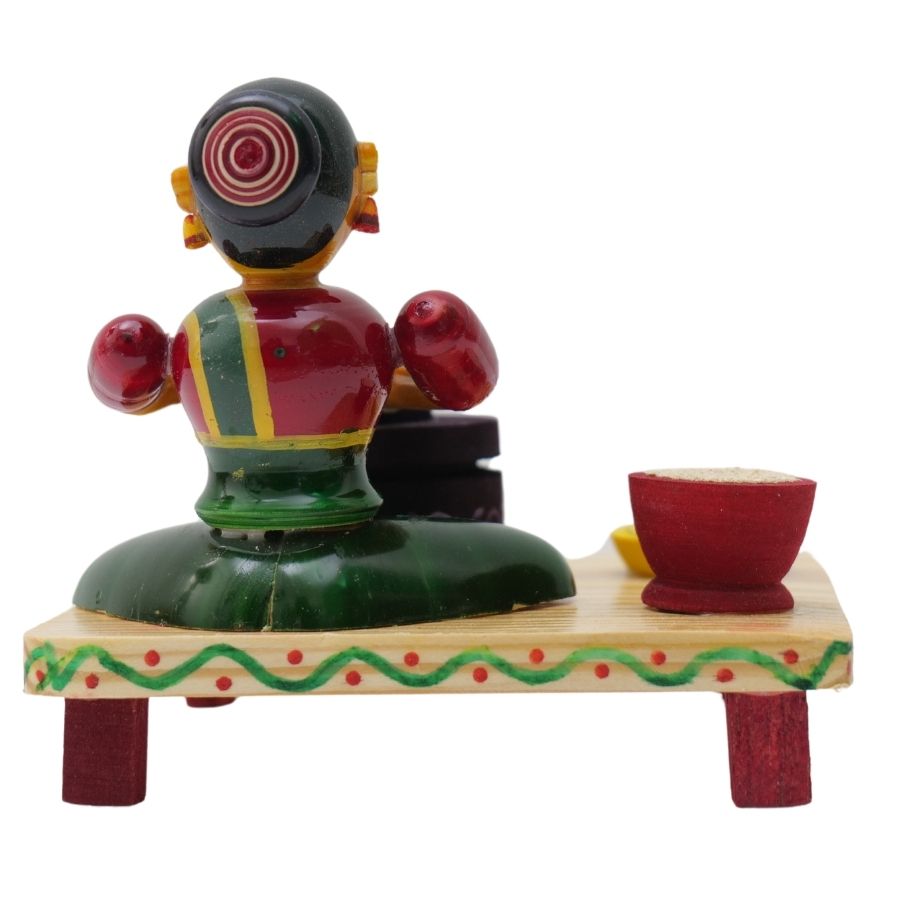 IndiaFx Handcrafted Etikoppaka Working Proffessional Set
