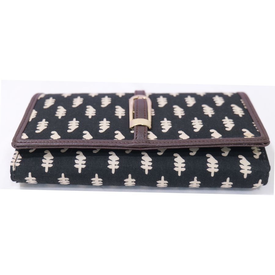 Handmade Ikkat Wallet for Women (20 cm) – Authentic Handloom Purse