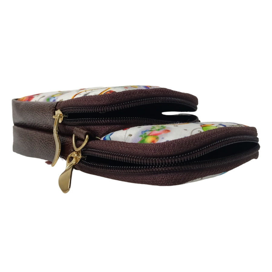 Ikkat Printed Cell Phone Sling Bag