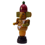 Handcrafted Etikoppaka Handling Ganesha | Green | 9Inches