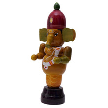 Handcrafted Etikoppaka Handling Ganesha | Green | 9Inches