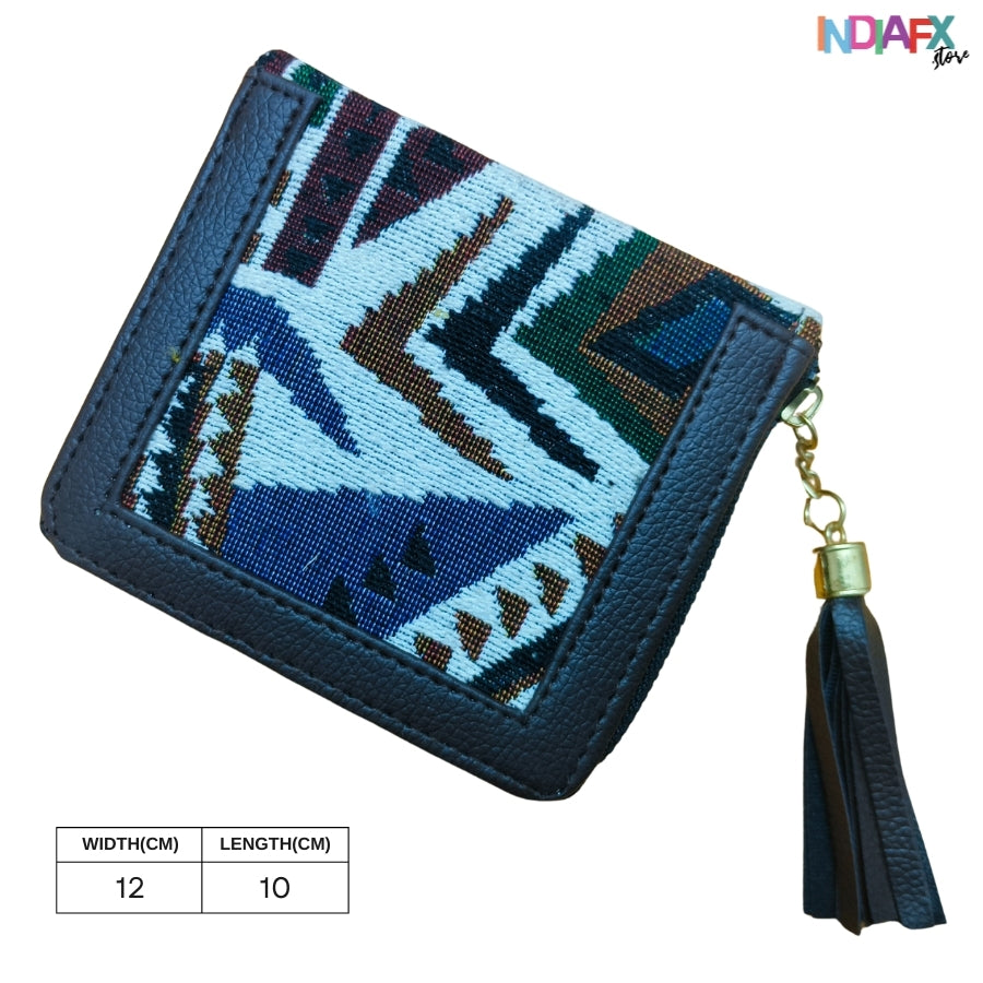 IndiaFx Everyday Chic Jacquard Wallet | Handmade with Love