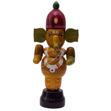Handcrafted Etikoppaka Handling Ganesha | Green | 9Inches
