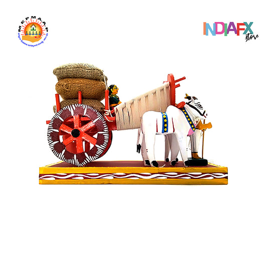 Handcrafted Kondapalli Bullock Cart  400-Year Heritage Wooden Art
