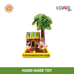 Handmade Kondapalli Ganapati and Muni Rishi  Showpiece For Home Decor