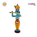 Indiafx Krishna idol Handcrafted and made in Etikoppaka style