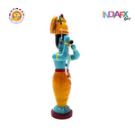 Indiafx Krishna idol Handcrafted and made in Etikoppaka style
