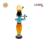 Indiafx Krishna idol Handcrafted and made in Etikoppaka style