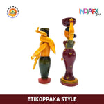 Indiafx Etikoppaka Farming Couple | Hand Crafted By APMEPMA