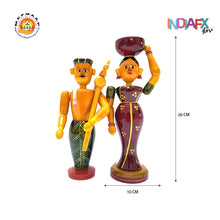 Indiafx Etikoppaka Farming Couple | Hand Crafted By APMEPMA