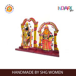 Indiafx Handicrafts Kondapalli Lord Balaji Padmavathi Bommalu Set