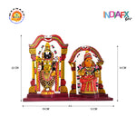 Indiafx Handicrafts Kondapalli Lord Balaji Padmavathi Bommalu Set