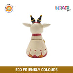 Indiafx Basava / Nandi / Cow - Statue or Toy. Handmade in Etikoppaka Style