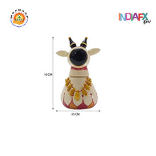 Indiafx Basava / Nandi / Cow - Statue or Toy. Handmade in Etikoppaka Style