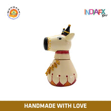 Indiafx Basava / Nandi / Cow - Statue or Toy. Handmade in Etikoppaka Style