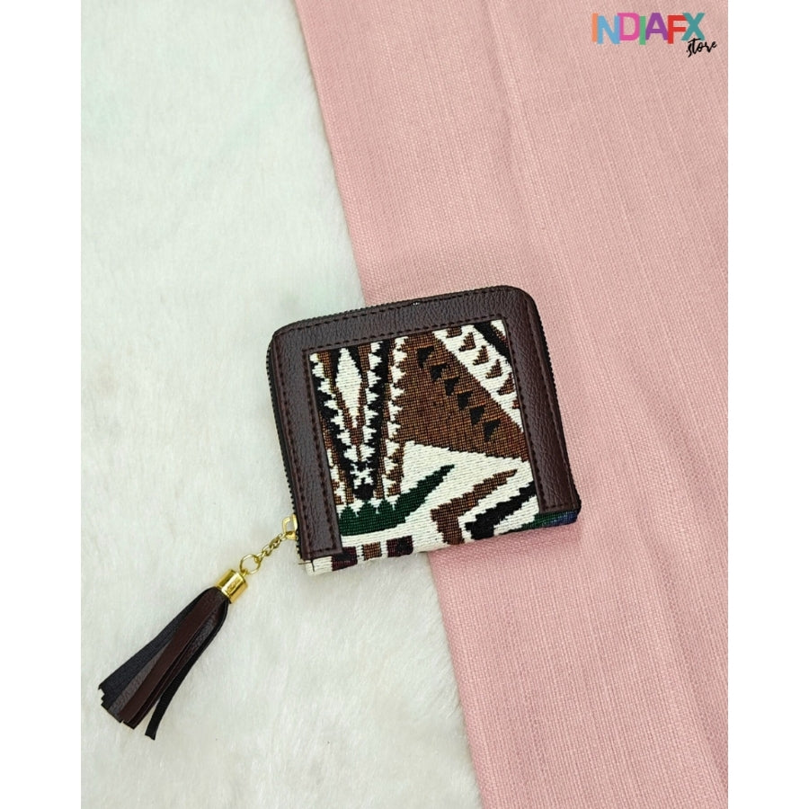 IndiaFx Everyday Chic Jacquard Wallet | Handmade with Love