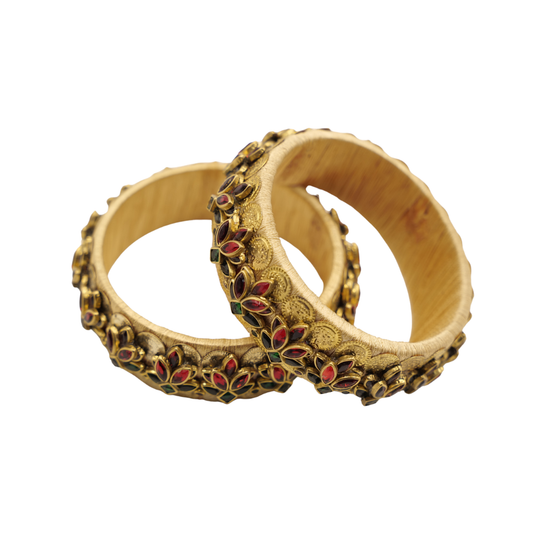 Kasu Bangles Set Traditional Temple Jewelry
