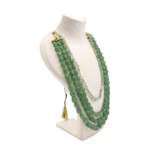 Green Stone Beads Haram 💚✨ Elegant Multi-Layer Necklace