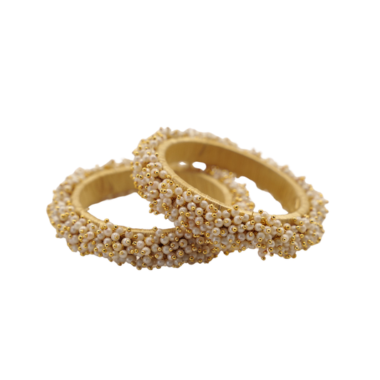 Pearl Beads Bangles Set | Ethnic Jewelry