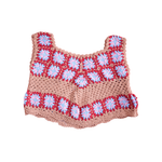 Handmade Crochet Women Jacket Boho Granny Square Shrug