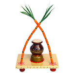 Handcrafted Etikoppaka Lady Tambulam Plate