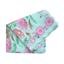 Floral Cotton Saree Fresh Pastel Style for Everyday Elegance