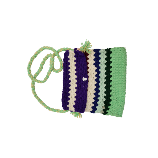 Handmade Woolen Sling Bag Stylish Crochet Crossbody Bag