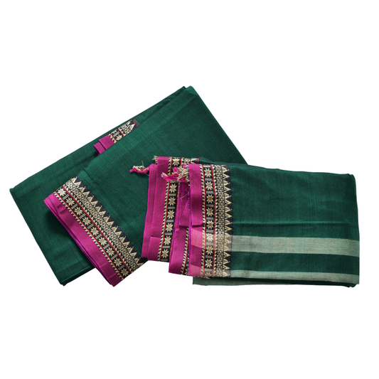 Cotton Dress Set Traditional Border Design Ethnic Wear