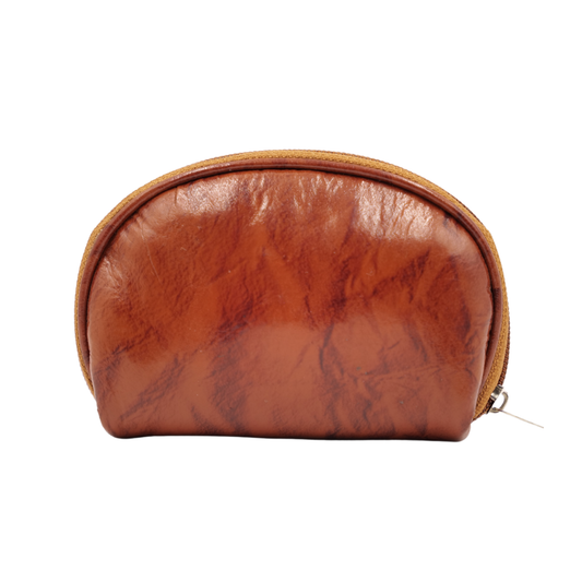 Premium Leather Card Holder Zip Closure Small Wallet
