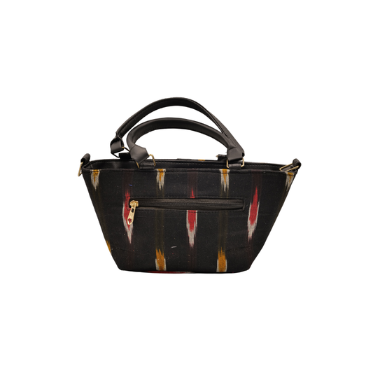 Handcrafted Ikat Handle Bag 💛🌿 Stylish & Compact