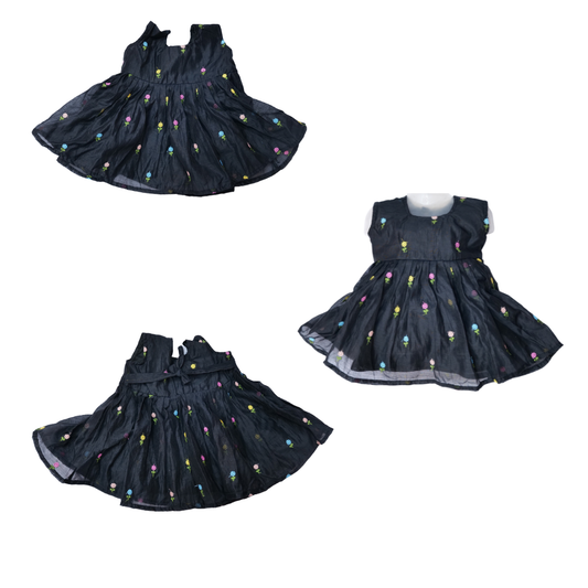 Malchanduri Handcrafted Kids Frock Traditional Embroidered Dress (1–9 Years)