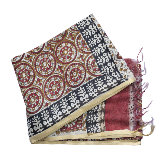 Solapur Jamdhani Cotton Saree Classic Prints for Everyday Elegance