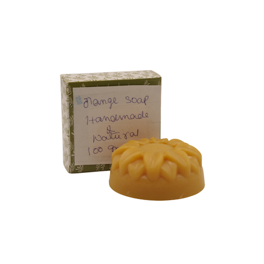 Natural Orange Soap 🍊🧼 Refreshing Handmade Bath Bar